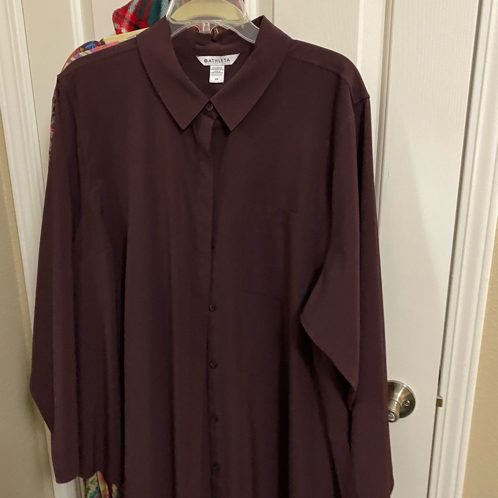 Athleta Dark Brown Top